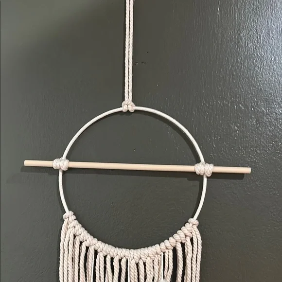Bohemian Cream and Gray Wall Hanging Decor - Picture 4 of 4